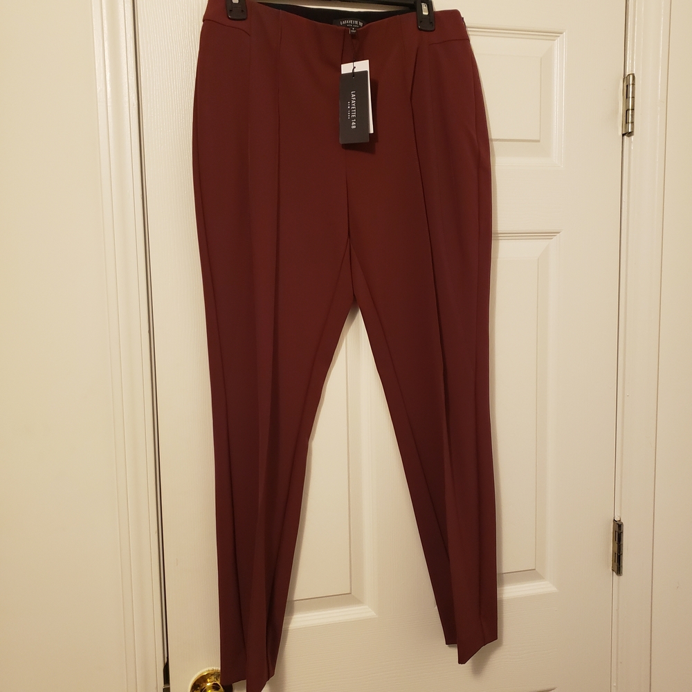 Lafayette 148 New York Burgundy Pants